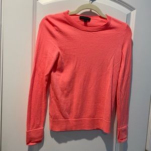 J. Crew 100% Merino Wool Sweater | Size XS | Orange Peach Salmon Coral